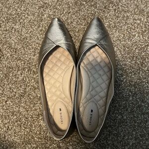 Birdies Gold Pointed Flats